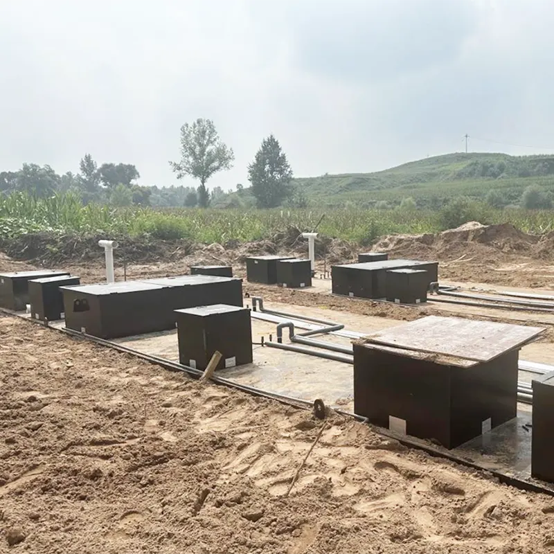 Голяма централна пречиствателна станция за заровени битови отпадни води