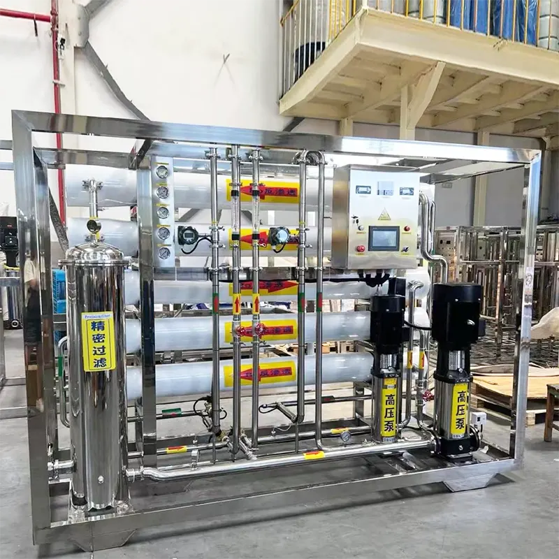 Оборудване за обратна осмоза с чиста вода ниво 2 за хранително-вкусовата промишленост